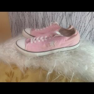 Pink Low-top Converse Shoes, Women’s Size 9.5